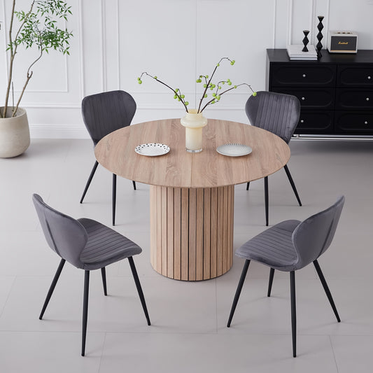 Round Wood Dining Table