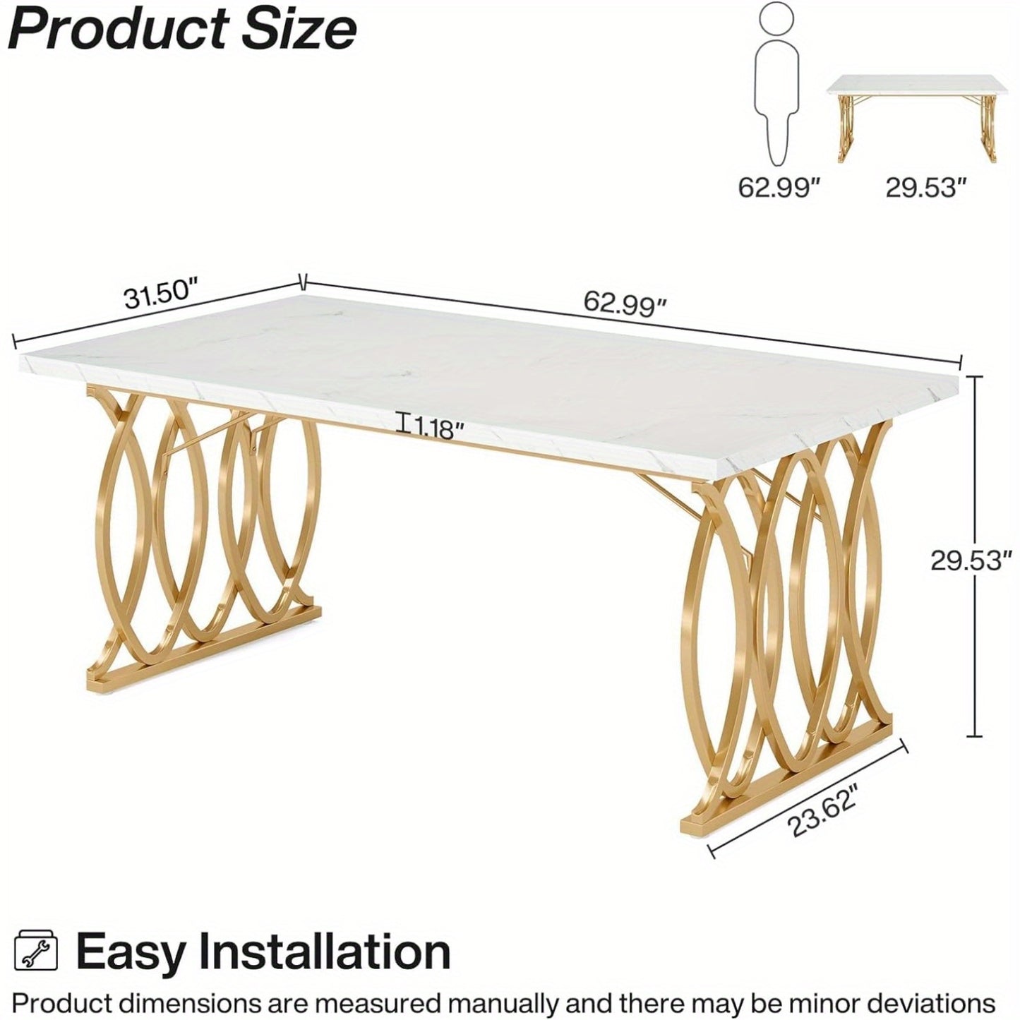 Large Modern Rectangular Dining Table