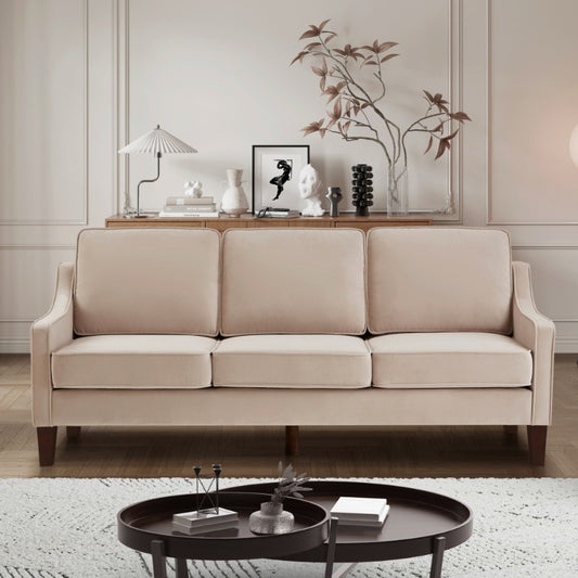 Comfortable Taupe Sofa Set.