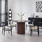 Modern Round Wood Dining Table for 4