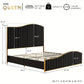 Headboard Platform Bed Velvet