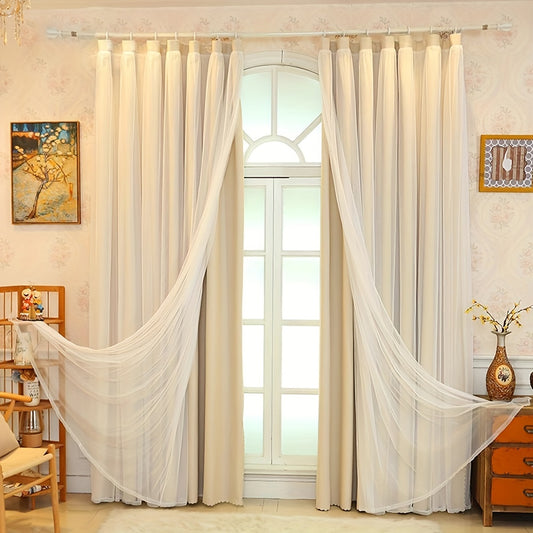 Double Layer Blackout Curtains