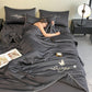 Luxury Embroidered Ice Silk Summer Quilt