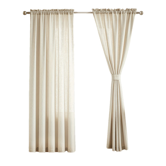 Natural BeigeSemi Sheer Curtains