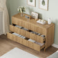 6-Drawer Modern Wooden Double Chest