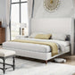 Headboard Upholstered Bed Frame with Wingback