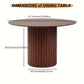 Modern Round Wood Dining Table for 4