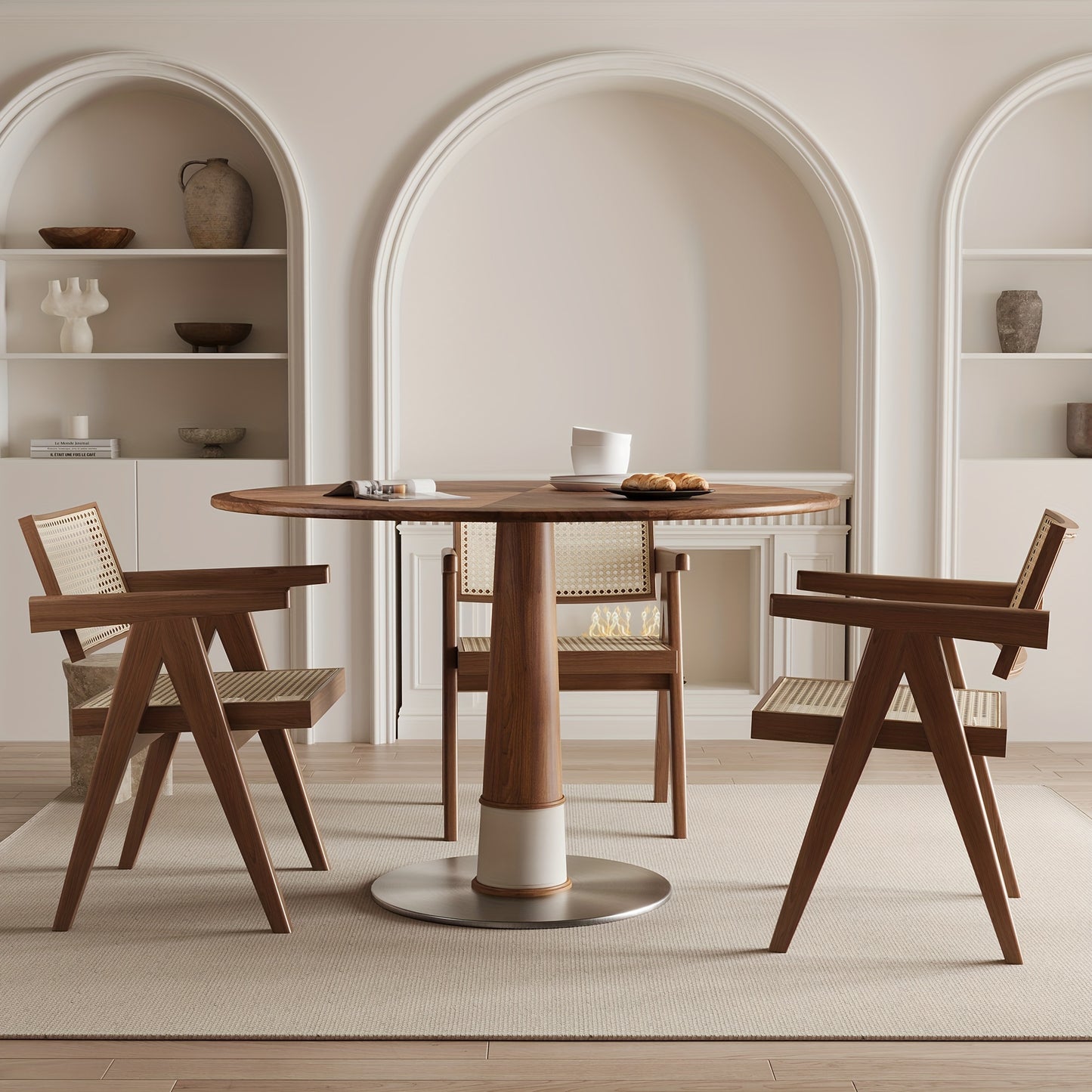 Solid Wood Round Dining Table